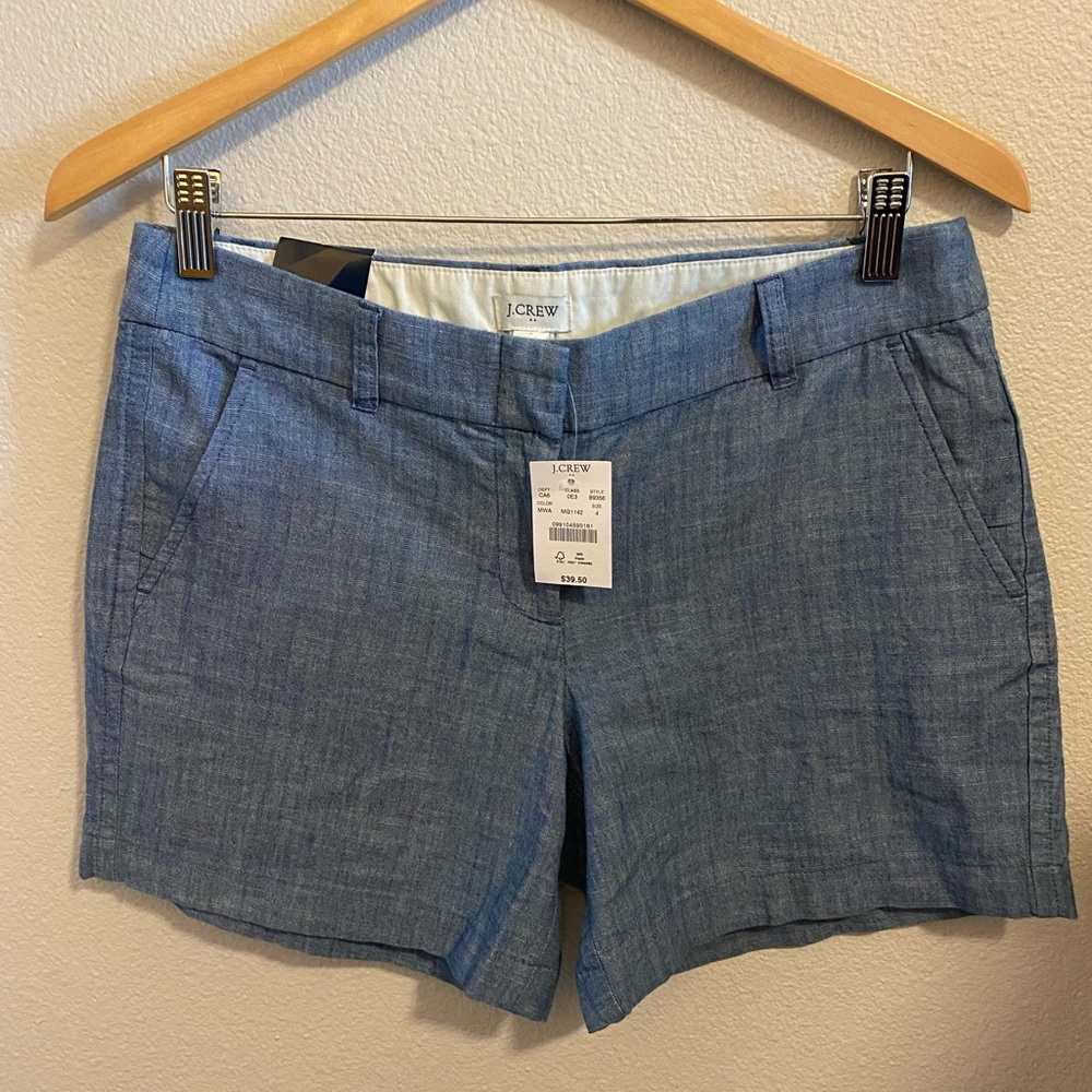 Shorts, brand new with tags. Cambridge blue, 5” inseam and 100% cotton.